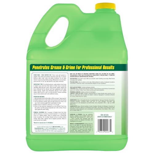 Oxy Solve House and Siding Pressure Washer Cleaner - Removes Stains from Mold & Mildew on Vinyl, Aluminum, Wood, Brick, Stucco - Concentrate 1 Gal.