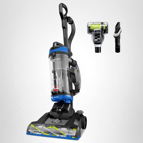 Bissell CleanView Swivel Vacuum with Triple Action Brush Roll, Swivel Steering, Extension Wand, Easy-Empty Dirt Tank, Multi-Cyclonic Suction System