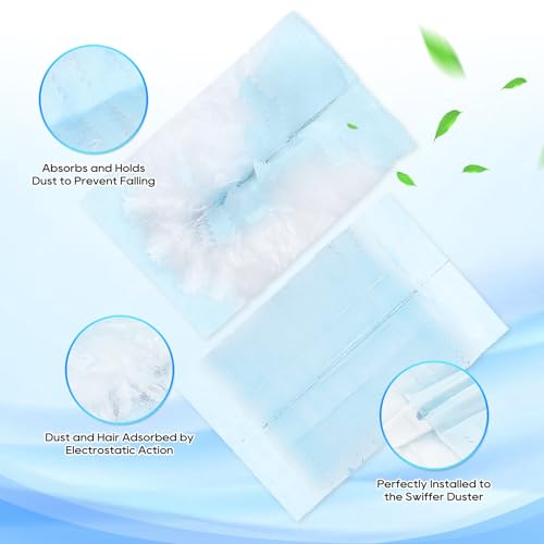 YagoDago Duster Refill Compatible with Swiffer Hand Duster, Unscented Disposable Heavy Duty Duster Refills, Dusters Refills for Cleaning, Blinds & Ceiling Fan, 20 Count (Handle is Not Included)