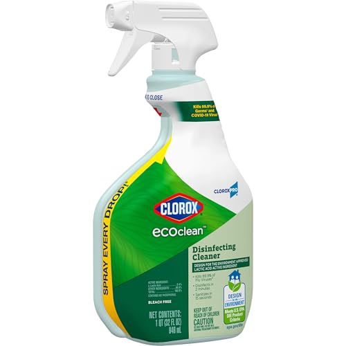 Clorox CloroxPro EcoClean Disinfecting Cleaner Spray Bottle, 32 Fluid Ounces