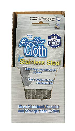 Bar Keepers Friend Sainless Steel Microfiber Cloth -1ct