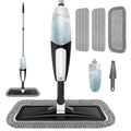 TRAV-ROUND Spray Mop for Floor Cleaning: Microfiber Wet Dry Mop for Hardwood Laminate Tile Wood Vinyl, 360° Swivel Head Lightweight Flat Floor Mops with 3 Washable Reusable Pads & Refillable Bottle