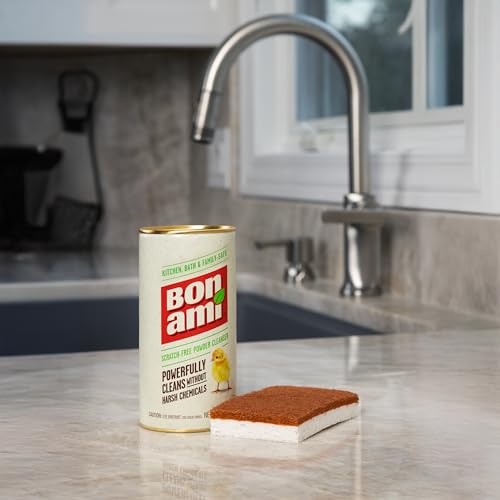 BON AMI Powder Cleanser for Kitchens & Bathrooms - All Types of Surfaces, Cleans Grime & Dirt, Polishes Surfaces, Absorbs Odors (Single 1 Pack)
