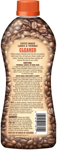 Bar Keepers Friend Coffee Maker Cleaner (2 x 12 oz) Removes Stains & Oily Residue from Espresso Machines, Carafes, Thermos, Drip Coffee Pots, Single-Cup Coffee Makers & More