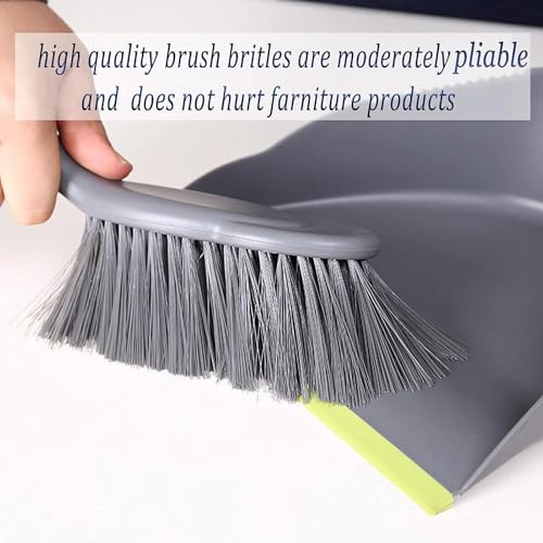WDDBHSKN Dust pan Broom Dustpan Brush - Dust Pans with Brush, Dustpan and Brush Set, Handheld Broom and Dustpan Set are Used to Clean Kitchens, Floors, Tables, and Animal Cages.