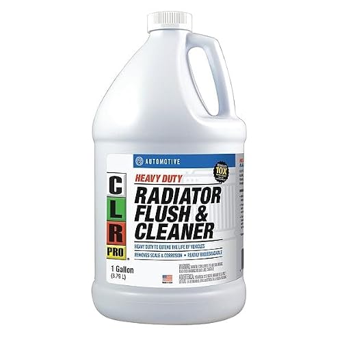 CL'R Pr'o Radiator Flush, Liquid, 1 Gallon, Clear, Nonflammable, Biodegradable, Heavy-Duty Cooling System Cleaner