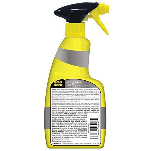 Goo Gone Oven and Grill Cleaner - 14 Ounce - Removes Tough Baked On Grease and Food Spills Surface Safe