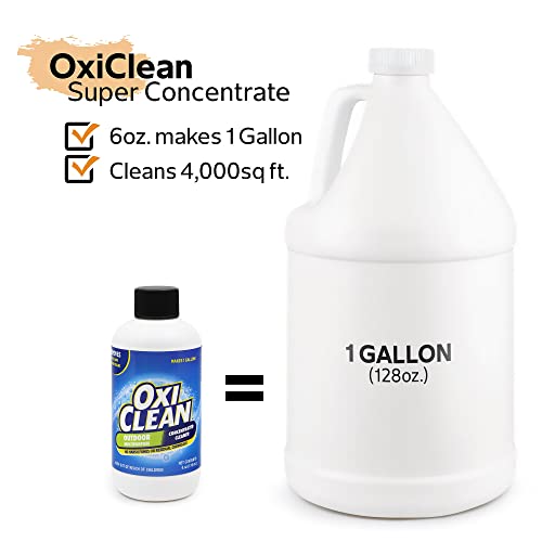 OxiClean - Outdoor Multipurpose Super Concentrated Cleaner - Makes 2 Gallons - Stain Remover - Driveway Cleaner for Concrete - Degreaser for Cement and Brick (2 PK 6oz Bottle = 2 Gallons)