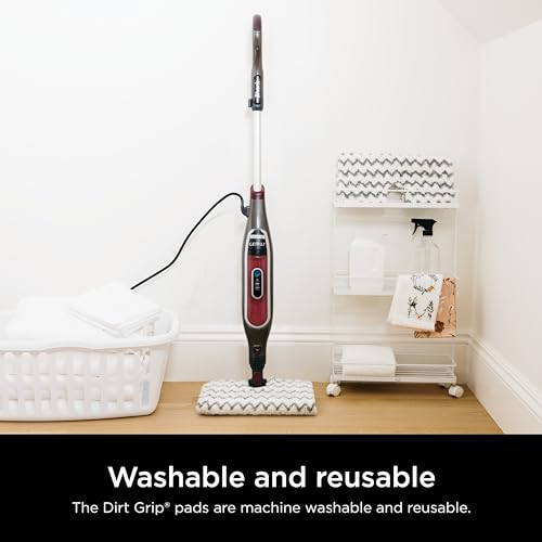 Shark Genius Hard Floor Cleaning System Pocket (S5003D) Steam Mop, Burgundy/Gray