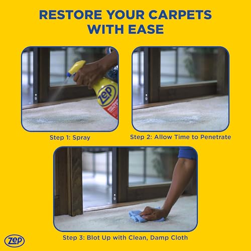 Zep High Traffic Carpet Cleaner - 1 Gallon - Penetrating Formula Removes Deep Stains. Make High-Traffic Areas Look New Again