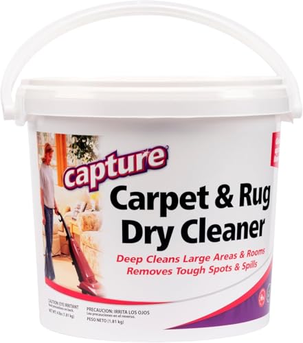 Capture Carpet & Rug Dry Cleaner: Carpet Deodorizer & Freshener Powder - Pet Odor Eliminator - Spot & Stain Remover - Fresh Natural Scent - Carpet Cleaner Powder - Dry Rug Powder Cleaner (4 lb)