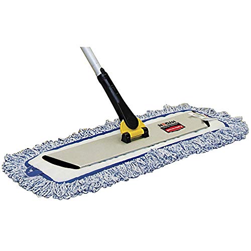 Rubbermaid Commercial Products HYGEN Microfiber Quick-Connect Mop Frame 17 inch Silver for Janitorial/Professional/Industrial Cleaners for Heavy-Duty Floor Cleaning/Mopping/Dusting
