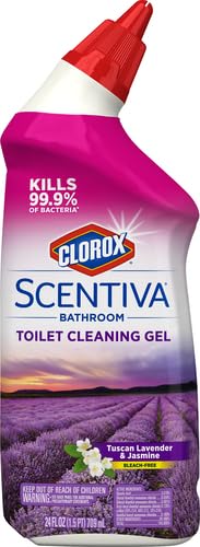 Clorox Scentiva Bathroom Toilet Cleaning Gel, Lavender and Jasmine, 24 Fluid Ounces (Pack of 2)