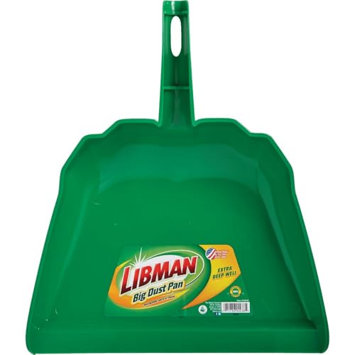 Libman 238 Big Dust Pan, 13" Wide Opening