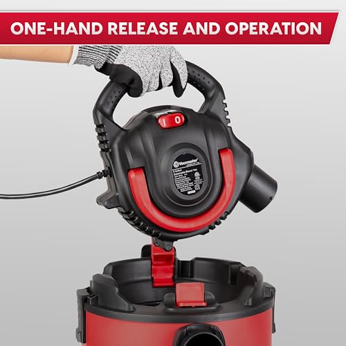 Vacmaster Wet/Dry Vacuum with Detachable Blower 6 Gallon 5 Peak HP-VBVB611PF 1101
