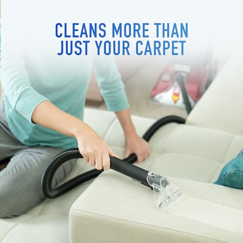 Hoover PowerScrub Deluxe Carpet Cleaner Machine, Deep Cleaning Carpet Shampooer Machine, SpinScrub Brushes, HeatForce Drying, Pet & Upholstery Tools, Pair with Hoover Carpet Cleaner Solution