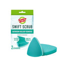Scotch-Brite Swift Scrub Bath Cleaner Scrubbers, Soap Scum Remover for Cleaning Bathroom, Bathroom Scrubber Pads Safe for Tile, 2 Bathroom Cleaner Scrubbers