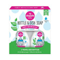 Dapple Baby Fragrance-Free Baby Bottle & Dish Soap - (2 Pack) 3 fl oz - Plant-Powered Cleaner for Bottles, Pump Parts, and Sippy Cups - Travel Size