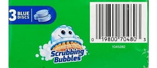 Scrubbing Bubbles Continuous Clean Drop-Ins, Blue Discs, 3 ct, 4.23 oz. - 2 Pack