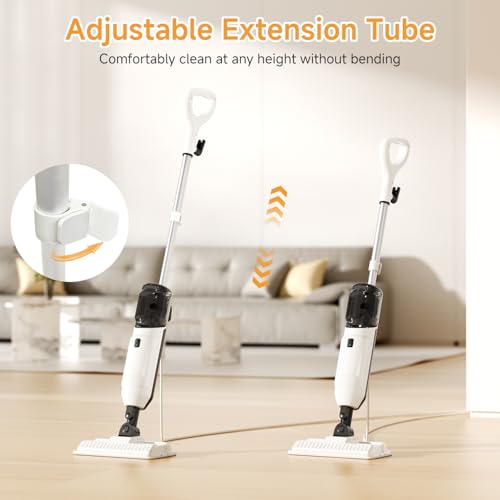Steam Mop for Floor Cleaning, Multi-Purpose Steam Cleaner with Handheld Steamer & Accessories, Deep Cleaning Floor Steamer for Hardwood and Tile, Pet-Friendly Steam Mop for Home
