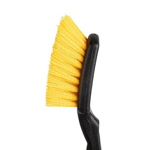 Restaurantware-Clean Tek Professional 10.24 Inch Utility Brush, 1 Heavy-Duty Scrub Brush - Plastic Bristles, Ergonomic Handle, Black Plastic Cleaning Scrub, Ideal for Indoor and Outdoor Cleaning