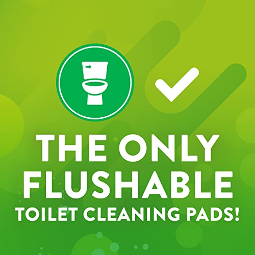 Scrubbing Bubbles Fresh Brush Toilet Cleaning System, Flushable Refills, Citrus Scent, 28 Brush Pads