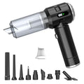 Sycoodeal Handheld Car Vacuum Cleaner, 25000PA Strong Cyclonic Suction Portable Mini Vacuum Cordless with Digital Display Lightweight Handheld for Pet Hair, Car, Home, Office, Kitchen(Silver)