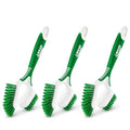 LIBMAN Tile & Grout Brush with Long Handle - 2-in-1 Cleaning Scrub Brush - 3 Pack