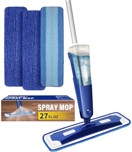 Spray Mop for Floor Cleaning with Bottle & 3 Microfiber Pads