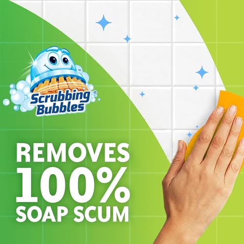 Scrubbing Bubbles Bathroom and Shower Cleaner Disinfectant Spray, Bathroom Grime Fighter, Citrus Scent, 32oz