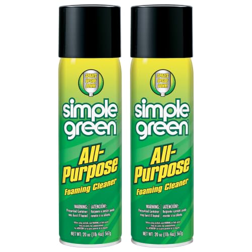 Simple Green All-Purpose Foaming Aerosol Cleaner, All-Purpose Cleaning and Degreasing, 20 Oz (Pack of 2)