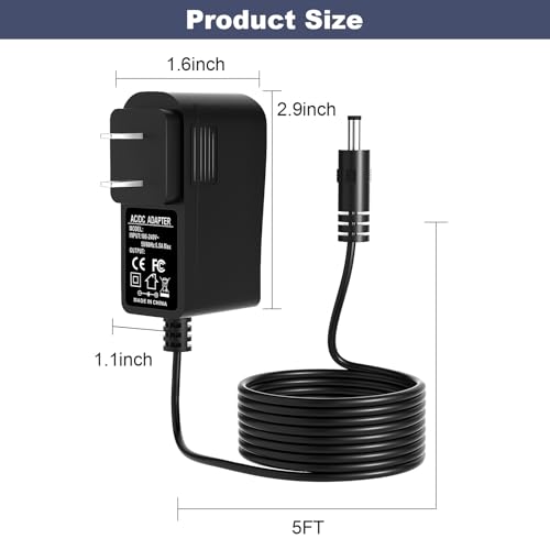8.4V Charger for Casabella Spin Scrubber Compatible with Casabella 8501010 Spin Scrubber 7.4V 2000mAh Battery Charger Power Adapter Supply Cord