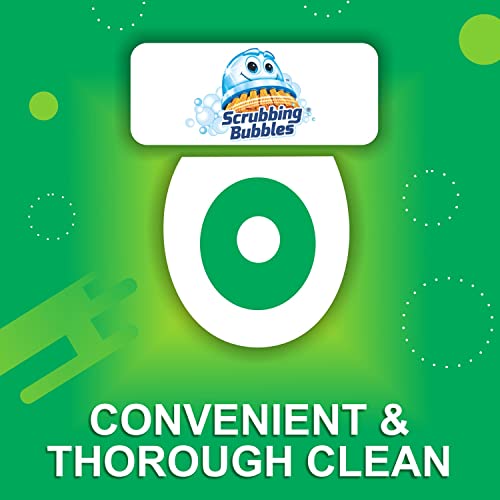 Scrubbing Bubbles Fresh Brush Toilet Cleaning System, Flushable Refills, Citrus Scent, 28 Brush Pads