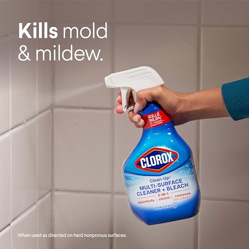 Clorox Clean-Up Multi-Surface Cleaner with Bleach, Rain Clean, Spray, 32 Fl Oz (Package May Vary)