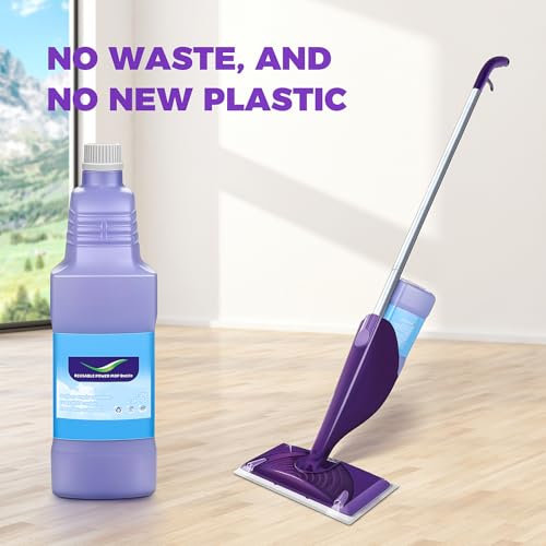 Reusable Bottle for Swiffer Wet Jet Mop, 1250ml / 44 FL OZ Large Capacity Cleaner Solution Bottle