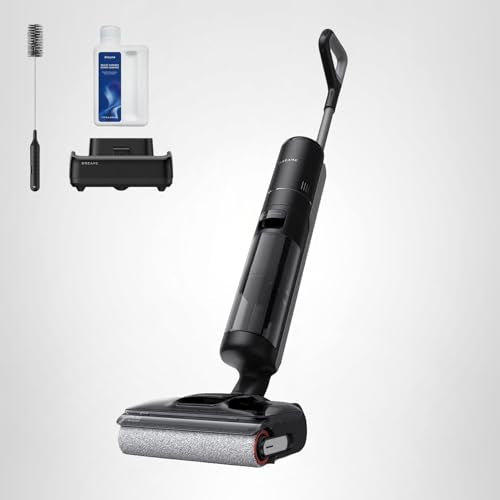 DREAME H12 Pro Gen2 Vacuum Mop, 0 Tangle Wet Dry Vacuum Cleaner, Cordless Vacuum Mop All-in-One for Hard Floors, 180° Lie-Flat Floor Cleaner Machine with 194°F Hot Self-Cleaning, 50Mins Runtime