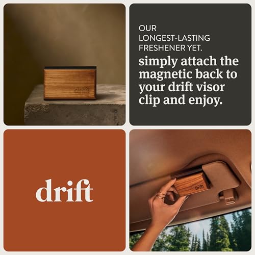 Drift Car Air Freshener - Wood Air Freshener - Car Odor Eliminator - Teak Scent Starter Kit