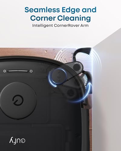 eufy Robot Vacuum E25, 20,000 Pa Suction,HydroJet Always-Clean Roller Mop, All-in-One Robot Vacuum and Mop Combo, Edge-to-Corner Cleaning, Zero-Tangle Design, AI Obstacle Avoidance (Upgraded)