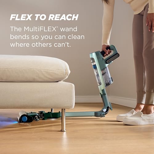Shark PowerDetect Speed Plus Clean & Empty | Cordless Stick Vacuum Cleaner with Auto-Empty | Lightweight | Exclusive Pet Hair Accessories | Carpet, Hard Floors | 60-Min Runtime | Frosted Sage | IA3243