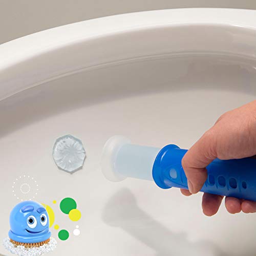 Scrubbing Bubbles Fresh Gel Toilet Bowl Cleaning Stamps, Automatic & Continuous Bathroom Toilet Cleaner Helps Prevent Limescale, Rings & Build-Up, Berry Burst, 1 Dispenser, 6 Stamps (6 Pack)