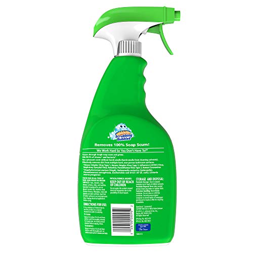 Scrubbing Bubbles Disinfectant Bathroom Grime Fighter Spray, Rainshower, 32 fl oz