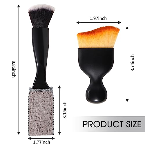 Yungeln 3 PCS Car Interior Detail Dust Brush,Soft Car Interior Detailing Kit Tools,Dash Duster Brush for Auto,Truck,SUV,RV Interior Cleaning
