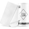 Fantasticlean Microfiber Cleaning Cloth Roll -40 Pack, Tear Away Microfiber Towels, 12" x 12", Reusable, Washable, Scratch Free, Ultra Absorbent Dishcloth for All-Around Cleaning Supplies (White)