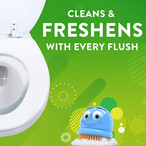 Scrubbing Bubbles Fresh Gel Toilet Bowl Cleaning Stamps, Helps Keep Toilet Clean and Helps Prevent Limescale & Rings, Citrus Scent, 1 Dispenser with 6 Fresh Gel Stamps (Pack of 2)