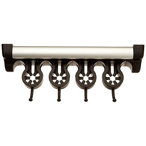 Casabella Grook 13.5" Wall-Mount Broom and Mop Holder, Medium