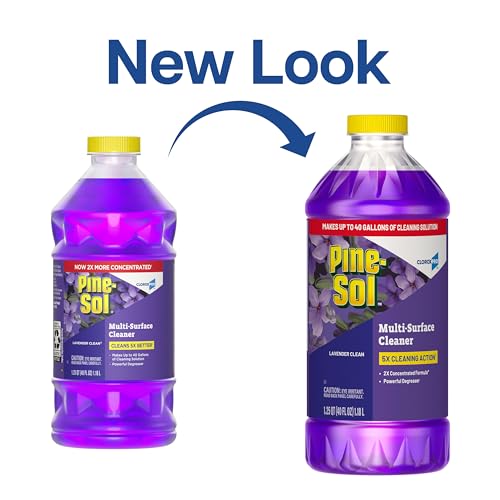 CloroxPro Pine-Sol Multi-Surface Cleaner, All Purpose Cleaner, Lavender Clean, 40 Fluid Ounces (Package May Vary)