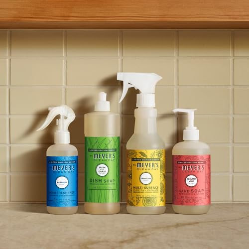MRS. MEYER'S CLEAN DAY Liquid Dish Soap, Fresh Cut Grass Scent, 16 Ounce Bottle