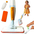 Quiggly Toddler Spray Mop for Kids - Real Water Sprayer, Two-Handed Design for Ages 3-5 - Montessori Functional Cleaning Toy