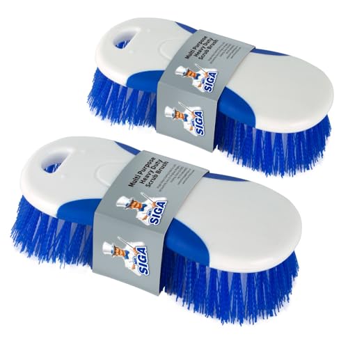 MR.SIGA Multi Purpose Heavy Duty Scrub Brush - Pack of 2