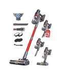 XenonLab Cordless Vacuum Cleaner, 75Mins/55KPa/650W Freestanding Vacuum Cleaners for Home, with Anti-Static&Anti-Tangle Brush, LED Touch Screen, Stick Vacuum for Carpets, Pet Hair, Hardwood Floors